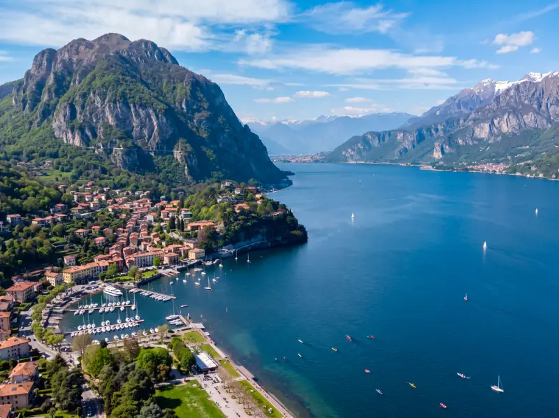 Lake Como seen from above